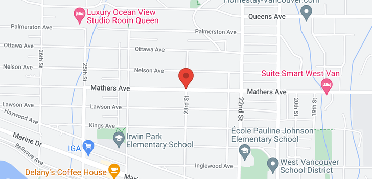 map of 2292 MATHERS AVENUE